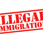 VIDEO: Illegals ATTACK Federal Helicopters Red illegal immigration stamp on white background