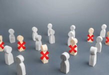 Wooden figures with red X marks, signifying eliminated individuals.