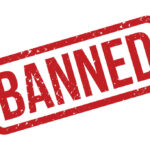 Red stamped text reading banned diagonally across image