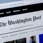 Washington Post website homepage on computer screen