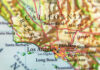 Map of California highlighting Los Angeles and surrounding areas