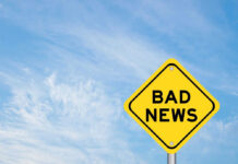 Trump’s Worst NATO Fear Just Came True Yellow sign reads bad news in sky