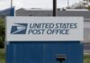 Sign for the United States Post Office