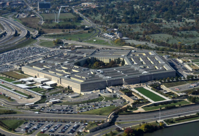 Aerial view of the Pentagon