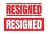 Border Chief’s SHOCK Exit: Why Now? Graphic design featuring the word 'RESIGNED' in bold red letters