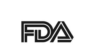 Logo of the FDA featuring stylized letters F, D, and A