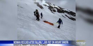 Woman rescued after falling 1,500 ft. on Mount Shasta