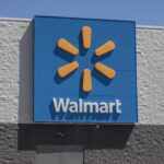 Walmart store sign on exterior wall