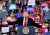 Economy Bombshell: Trump Blasted Donald Trump speaking at a rally with arms outstretched