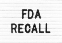 FDA Flags Walmart Staple Letter board showing FDA recall message